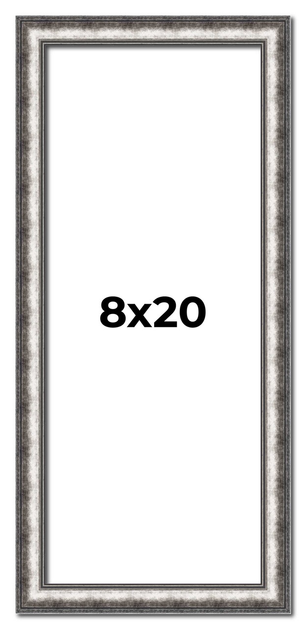 Panoramic Slim Profile Silver Frame - UV Acrylic, Foam Board Backing, Hanging Hardware